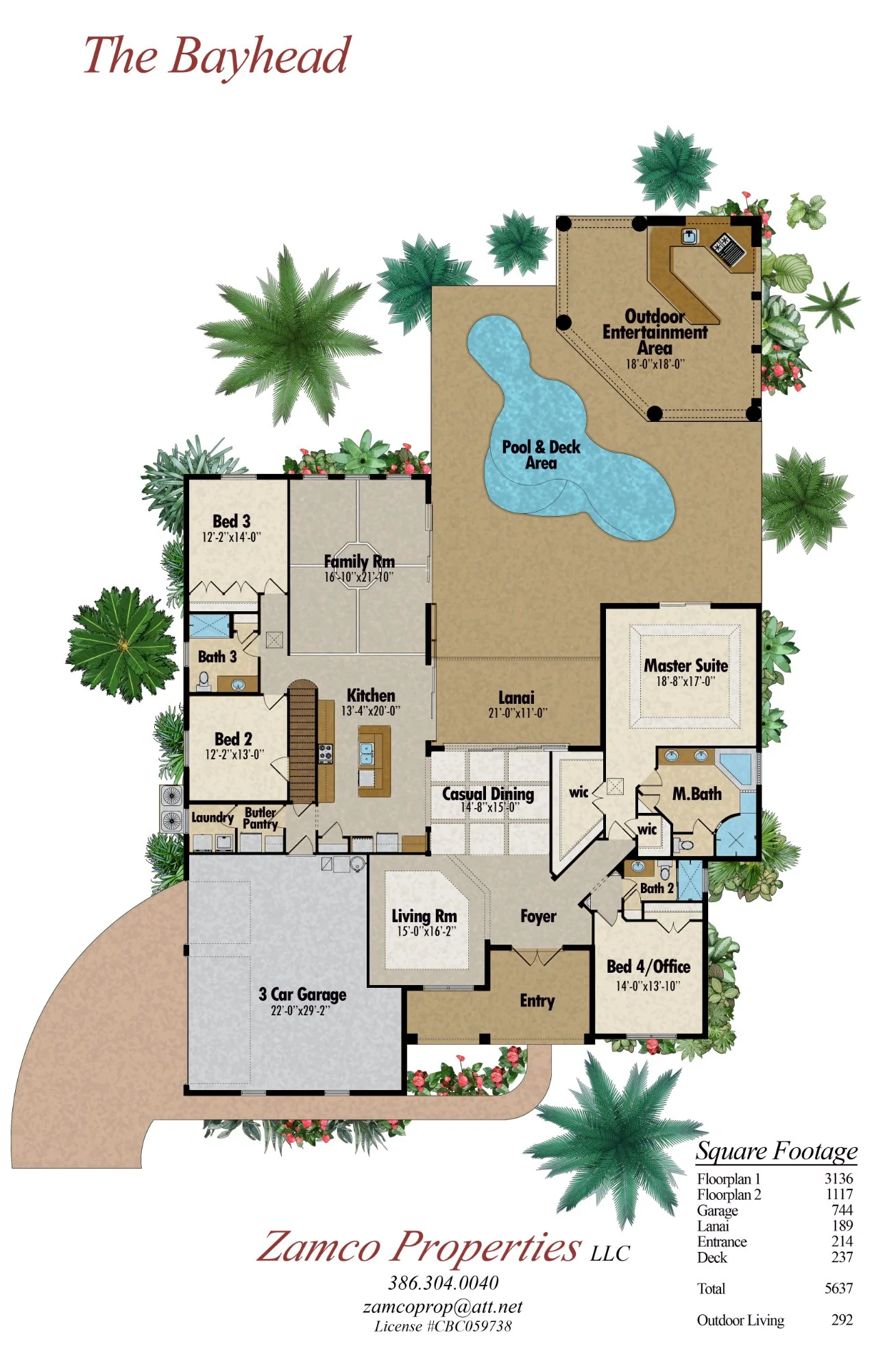 Bayhead model home builder brochure — professional homebuilder marketing design