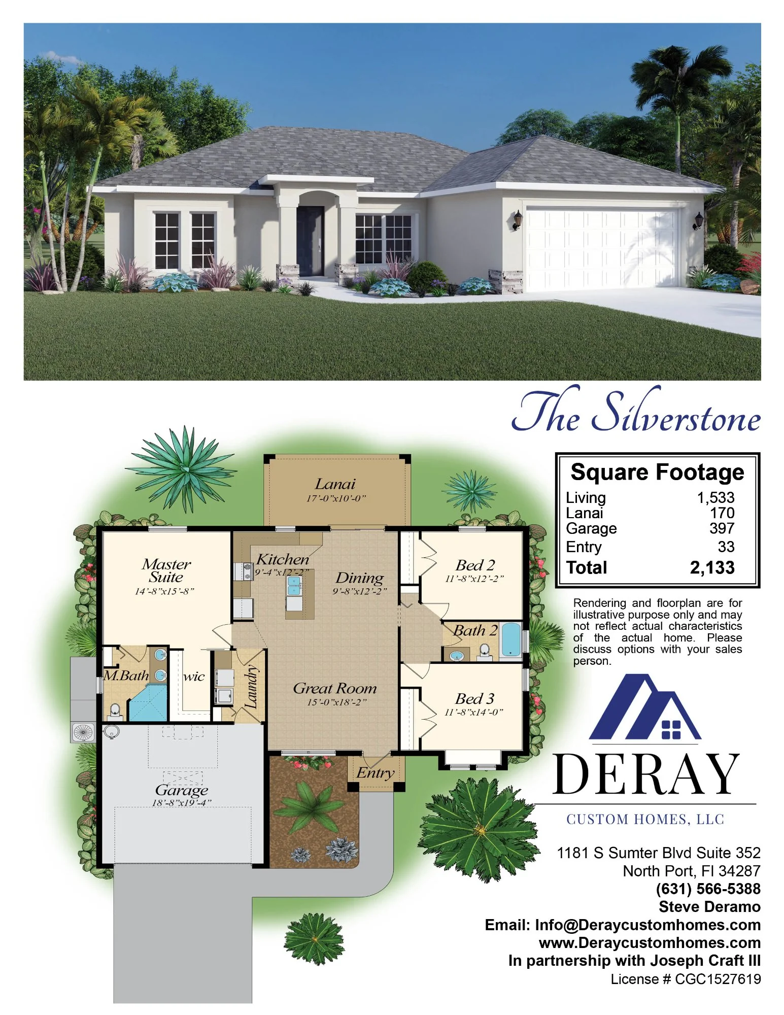 Silverstone model home builder brochure — professional builder marketing design services